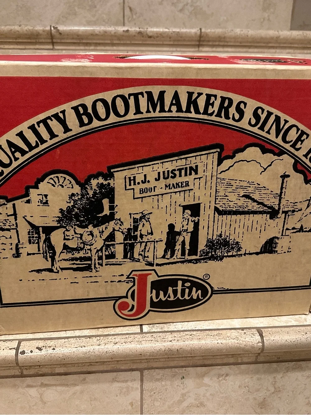 Brand New Genuine Elephant Justin Boots, Size 9D - Picture 5 of 5